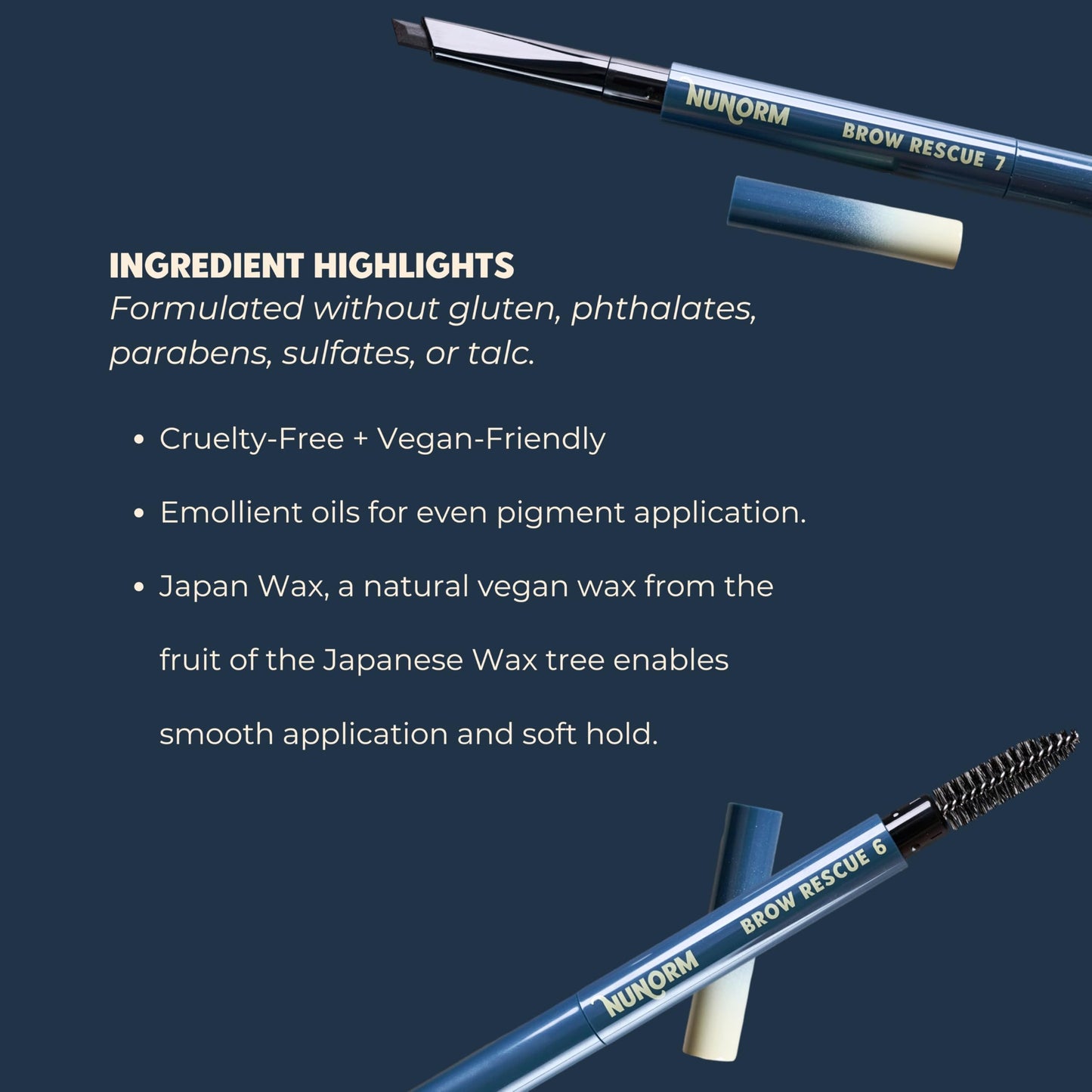 NuNorm Brow Rescue Eyebrow Pencil for Men – Shape, Define & Fill Brows, Beard & Sideburns | Long-Lasting Formula (Wenge)