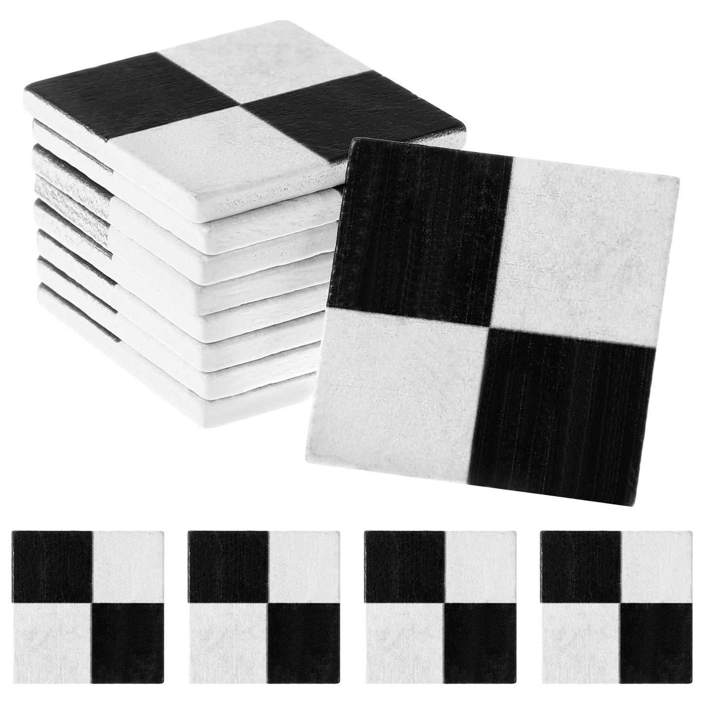 NUOBESTY 18Pcs Dollhouse Floor Sheets – Mini Wood Flooring for Doll House Decor