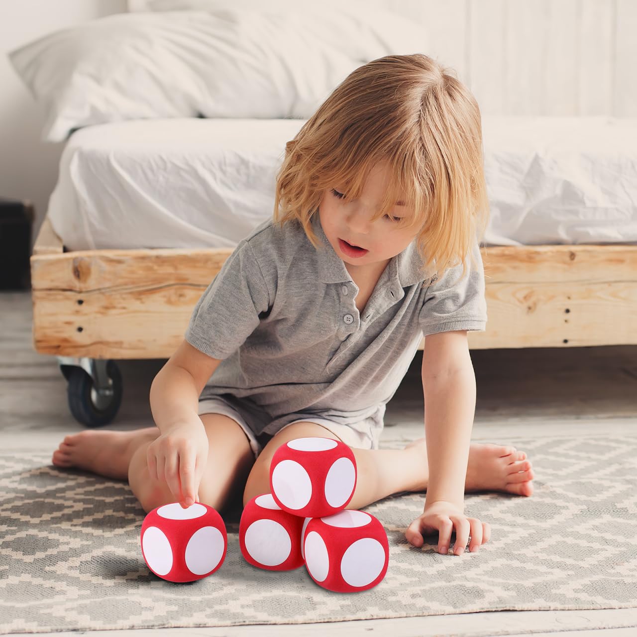NUOBESTY Giant Foam Dice – Dry Erase, 2.36-Inch Large Dice for Home & Classroom