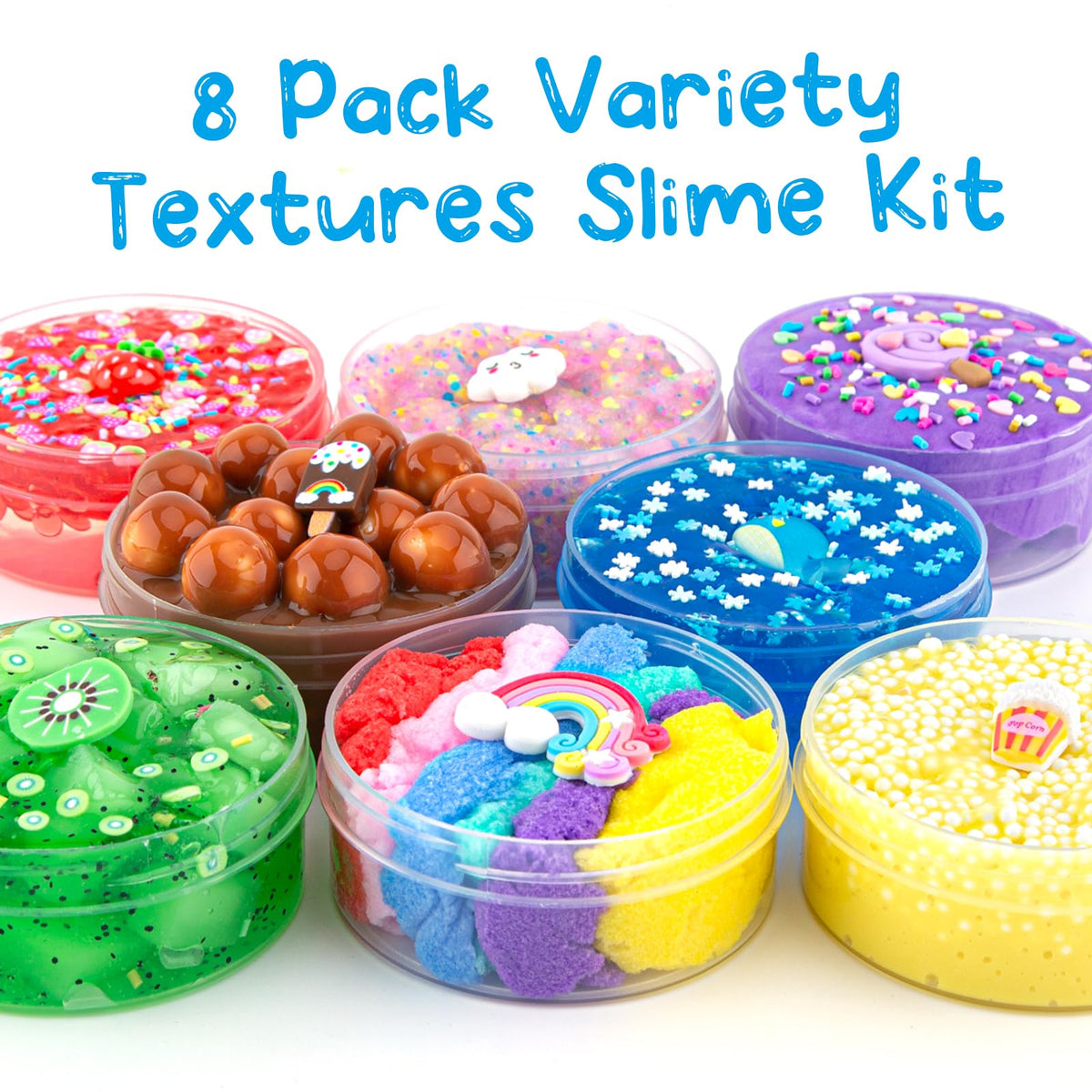 Rainbow Cloud Slime – Super Soft, Non-Sticky Premade Party Favors | Okaybee
