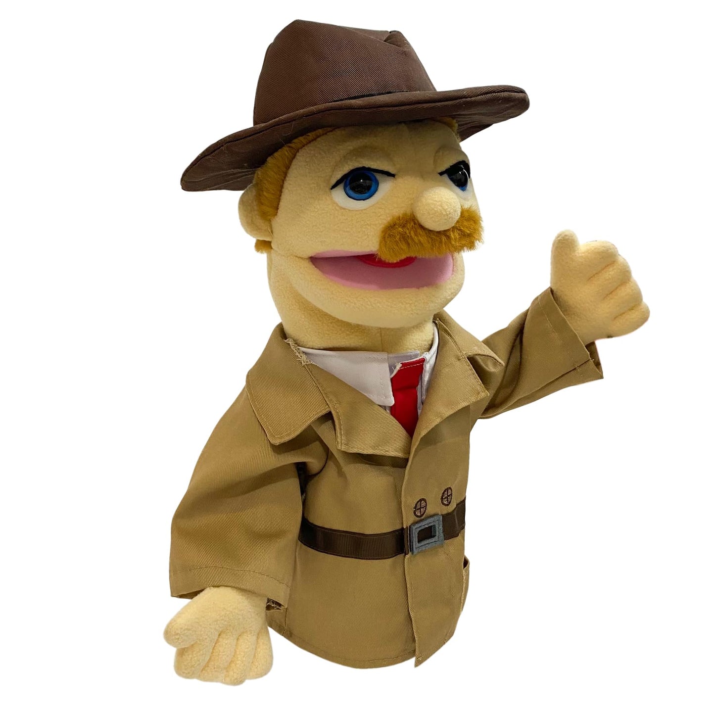 okegztoa 16-Inch Puppet Entriloquist Puppet with Removable Mouth | Hand Puppets for Kids & Adults