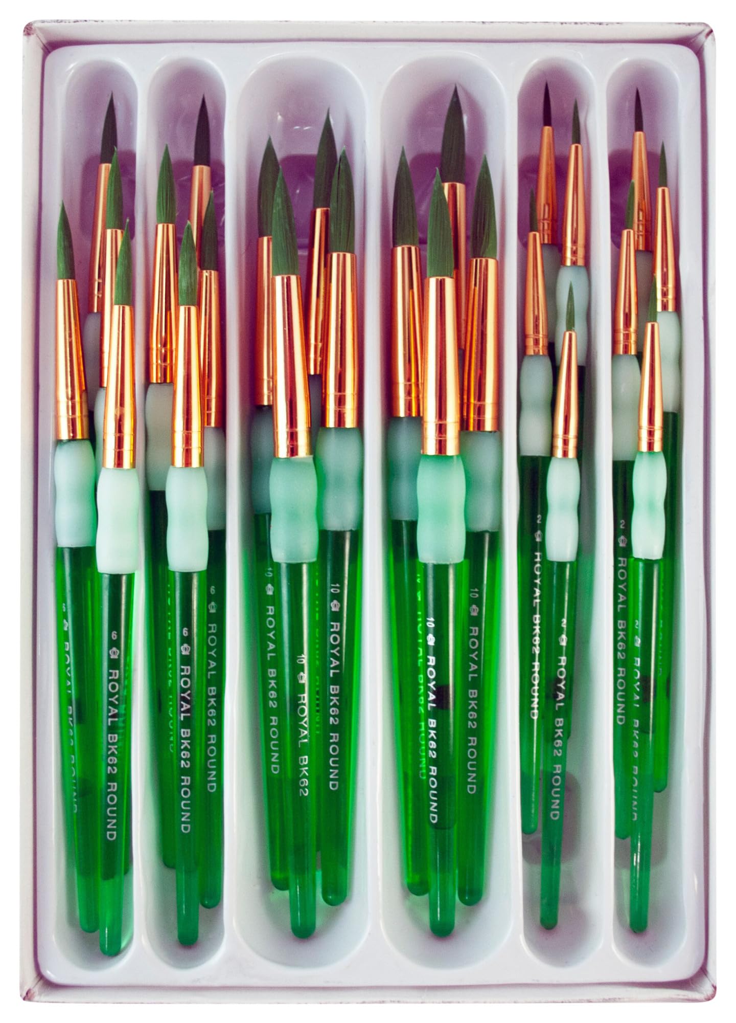 OMNIA Brush – Big Kid's Choice Round Value Set of 24