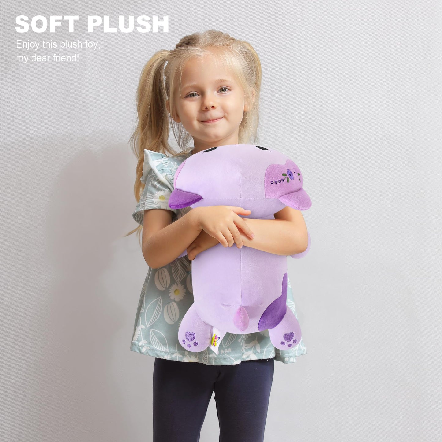 Onsoyours Original Lavender Cat Plush 13-Inch – Soft Kawaii Kitty Pillow Gift