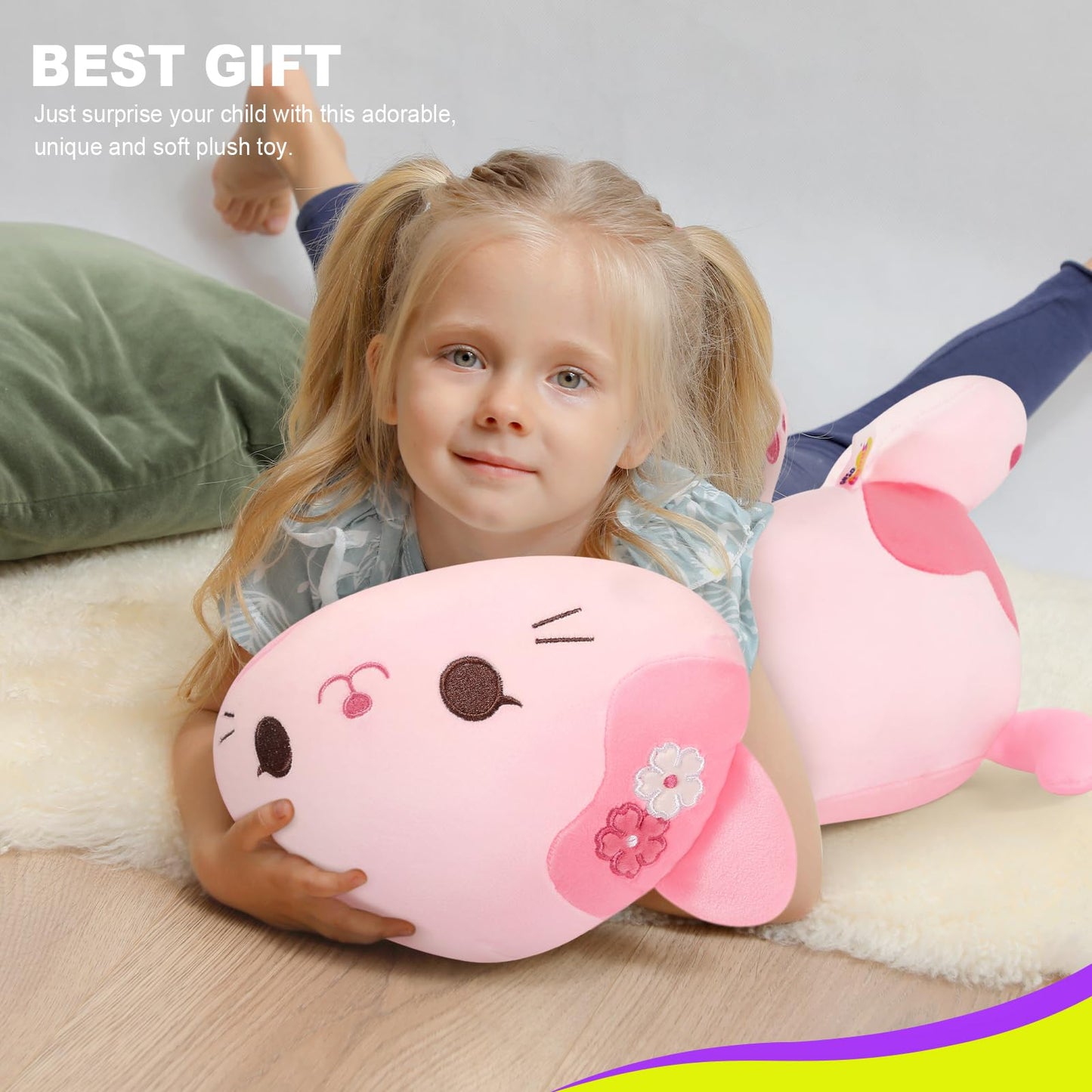 Onsoyours Sakura Cat Plush – 20-Inch Cute Kitty Plush Toy, Soft Pillow Gift