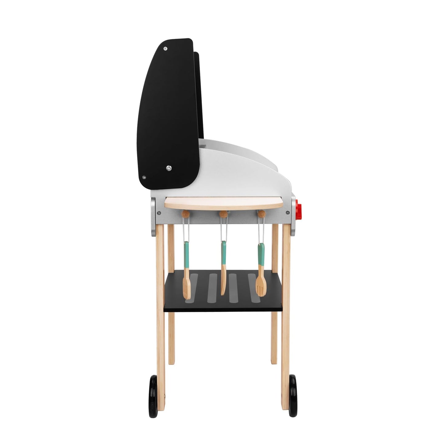 OOOK Wooden Play Barbecue Grill – Realistic Pretend Play Toy for Toddlers 3+