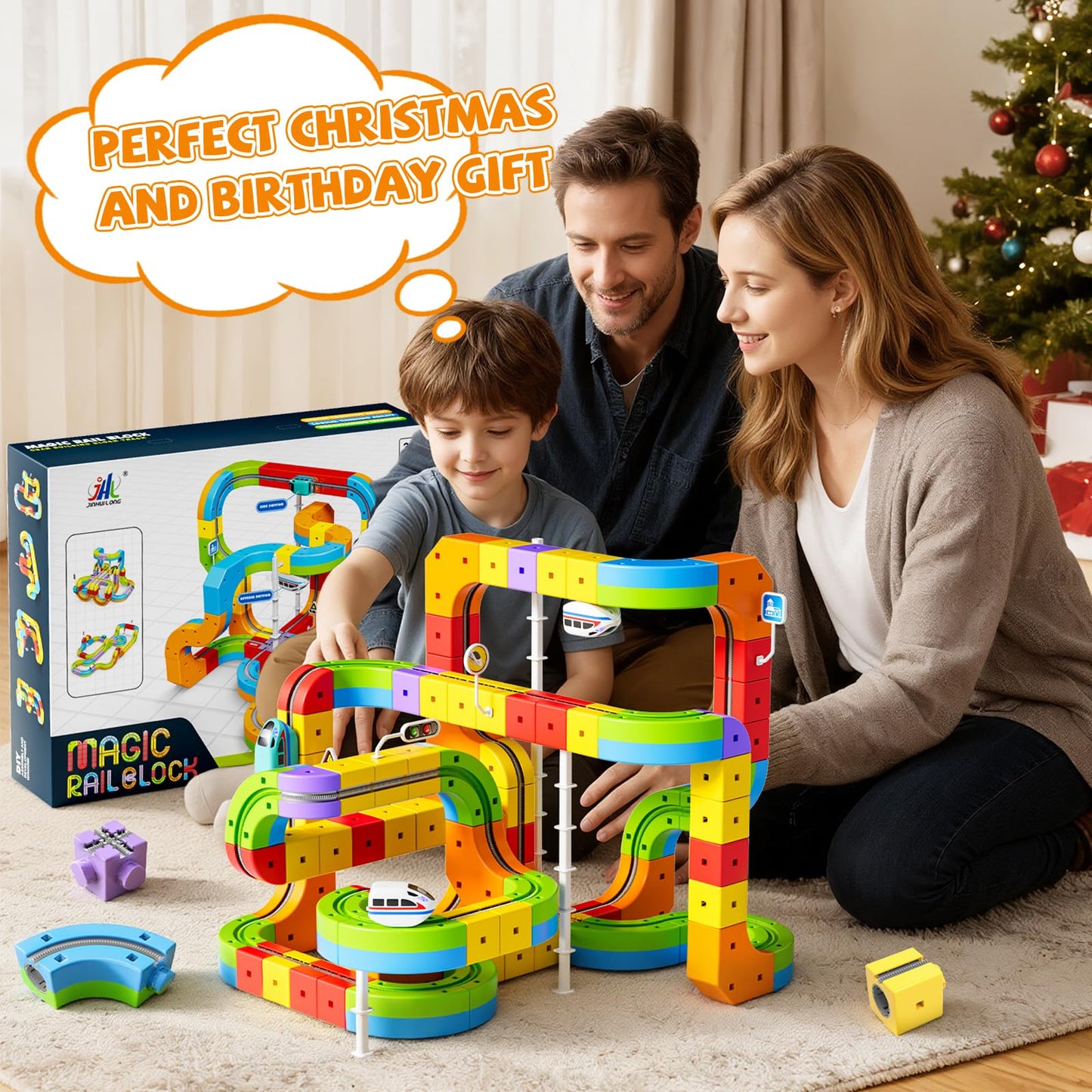 Oppvoci Upgrade Electric Train Set – 3D Infinity Track & Flexible Tracks for Kids 3-8+