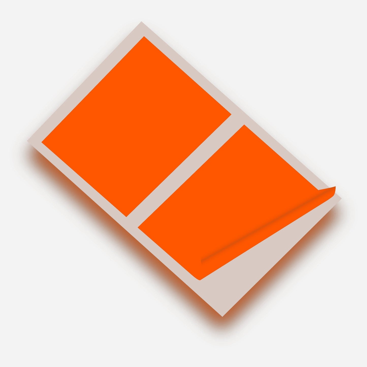Orange Matte 10 x 8 inch SQ Vinyl Wall Tile Stickers Kitchen & Bathroom Transfers