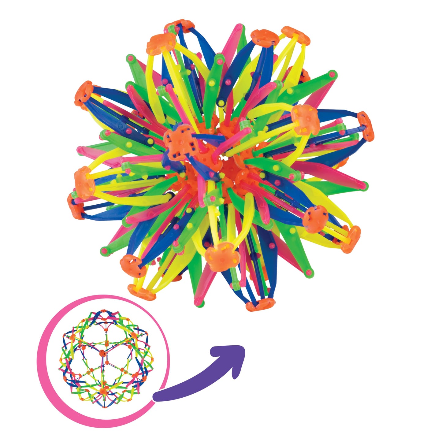 ORB Curiosities Jumbo Expand-A-Ball: Expandable 6-14 in Sensory Fidget Ball | The Orb Factory