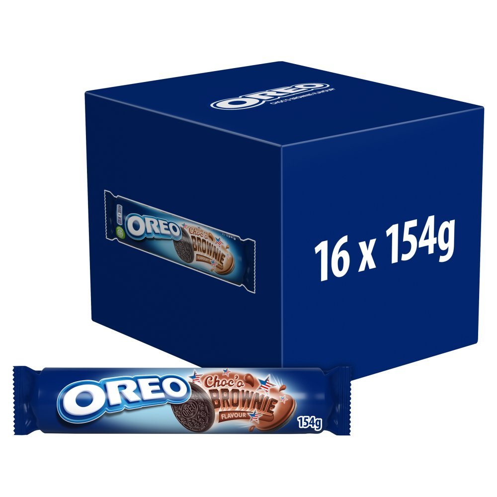 OREO Choco Brownie Sandwich Biscuits 154g (Box of 16)