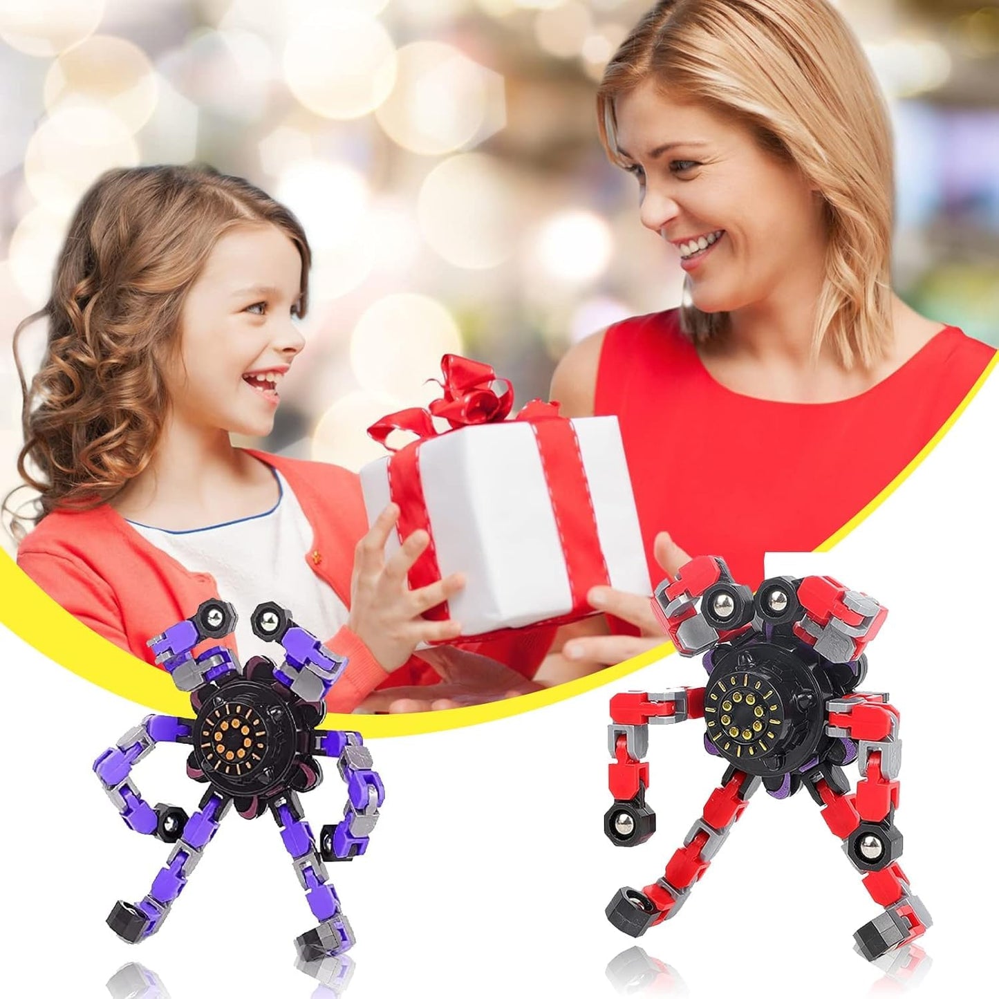 Original Ecology 24-Pack Transformable Fidget Spinners – Advanced Sensory Toys for Stress Relief, Autism & ADHD