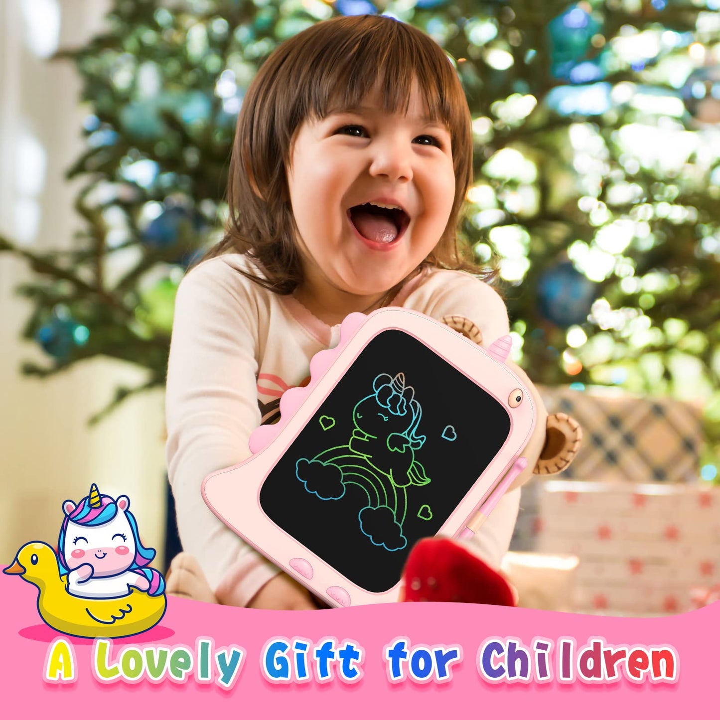 ORSEN 8.5 Inch Unicorn LCD Doodle Board | Kids Drawing Tablet for Girls 2-7