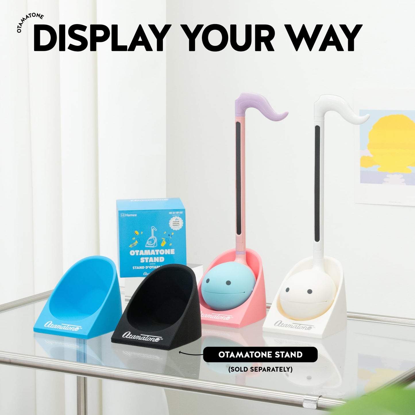 Otamatone Classic Yellow – English Edition | Portable Japanese Electronic Instrument