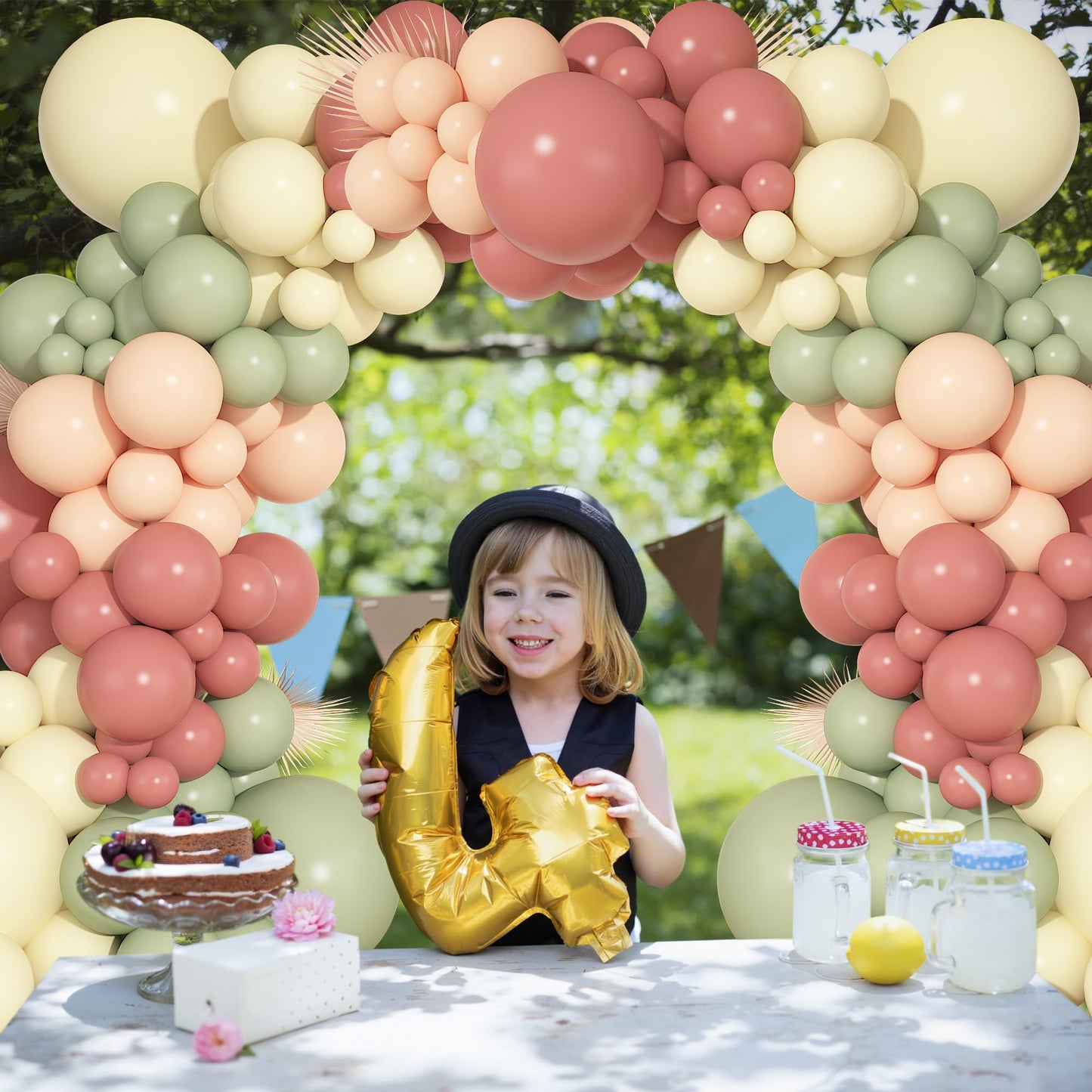 Ouddy Party 149Pcs Dusty Pink & Sage Green Balloon Arch Garland Kit – 18in, 12in, 10in & 5in Mix