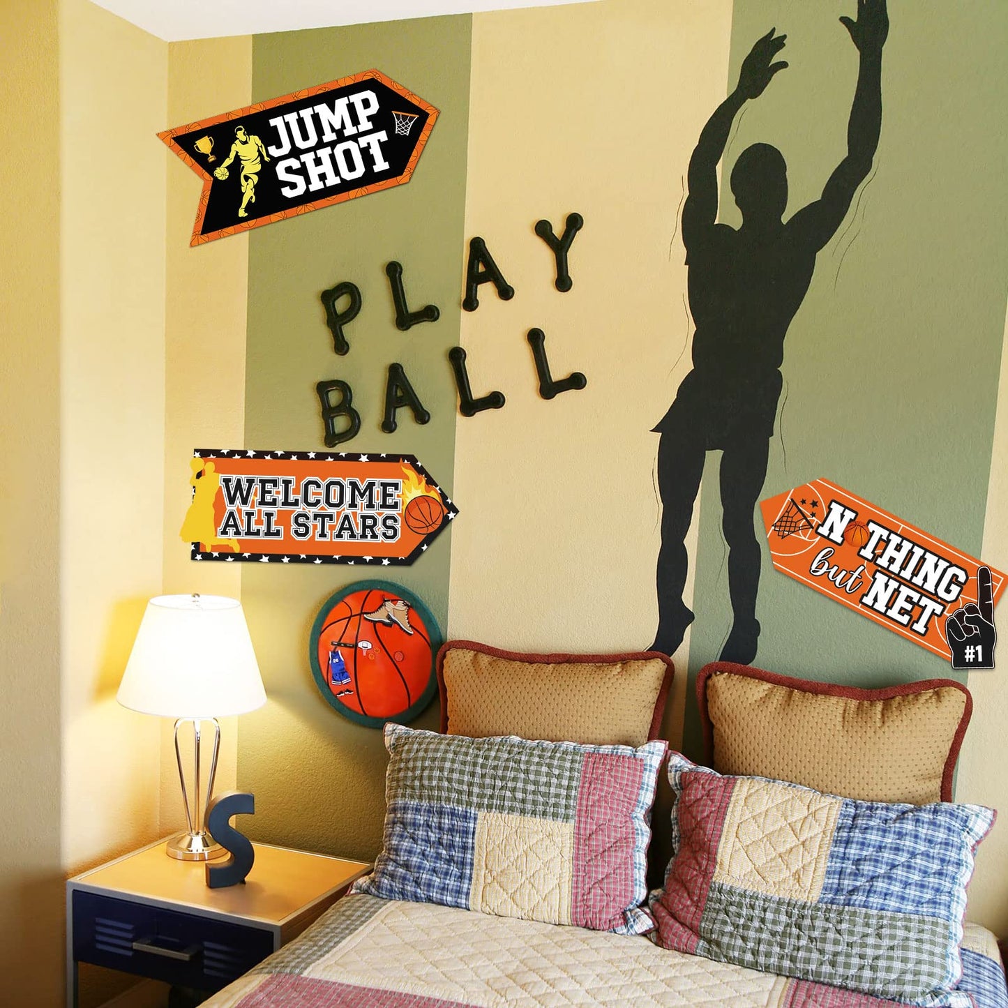 Outus 20 Pieces Basketball Party Signs – Themed Decor & Photo Props