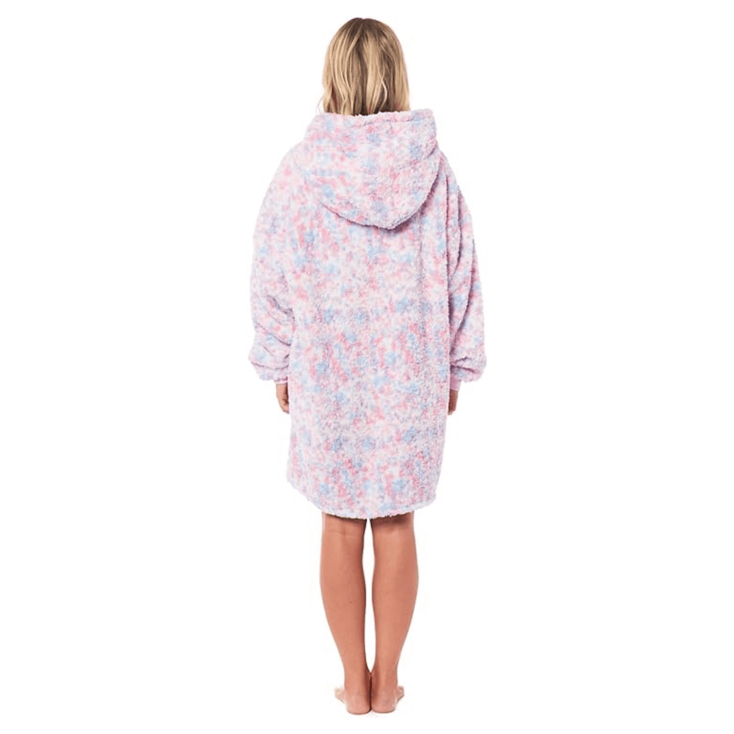 Oversized Ultra Soft Rainbow Hooded Blanket Sweatshirt with Sherpa Fur Lining Plush Flannel Giant Hoodie for Adults and Kids Perfect Gift by Daisy Dreamer