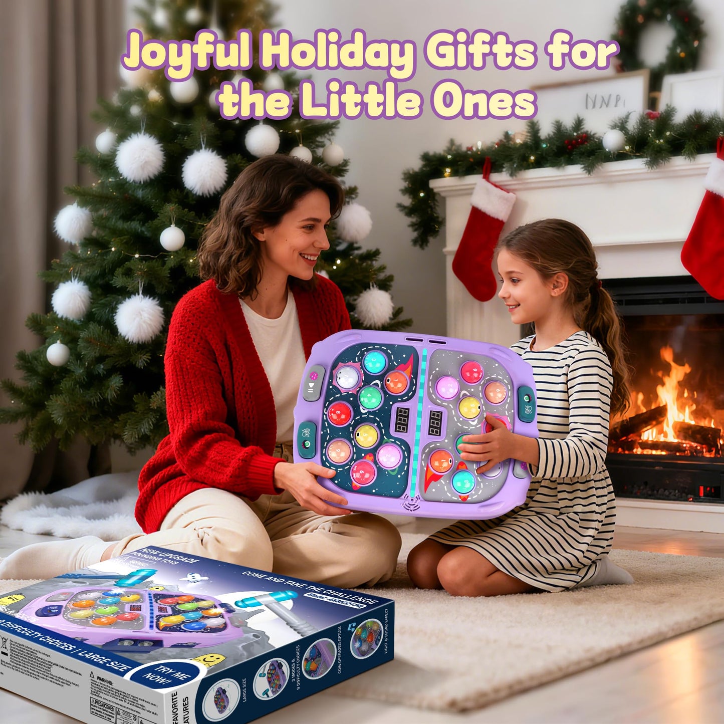 Pafolo Whack Mole – 2-Player Kids Toy with Lights and Sounds, 11x15in, 54 Levels, 9 Speeds, 5 Modes