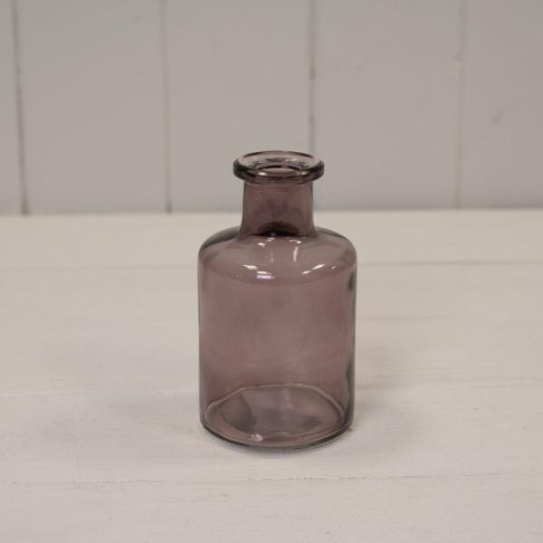 Amethyst Glass Bottle D6.8 x H11.8cm Weight-186g