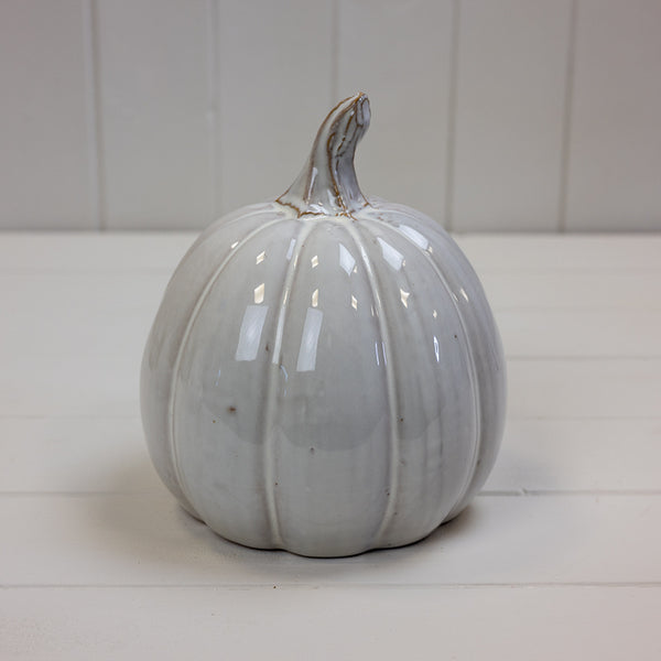 Glazed Ceramic Pumpkin W15.2xD15.2xH17.3cm Weight-825g