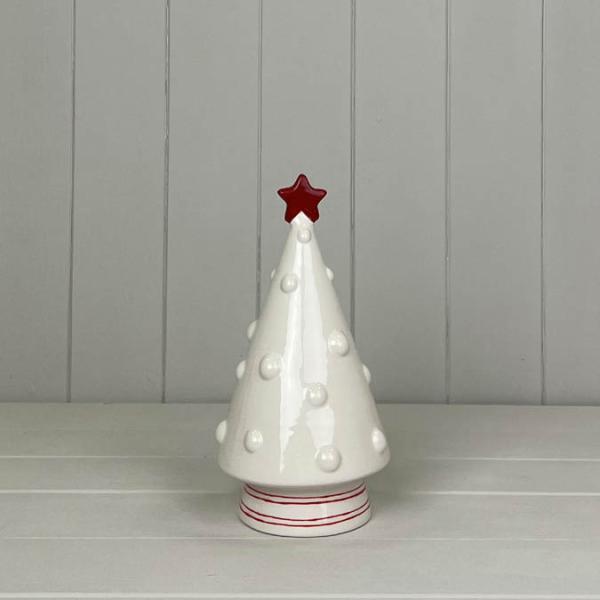 Ceramic Christmas Tree H22.2cm W11.4cm D11.4cm Weight-435g