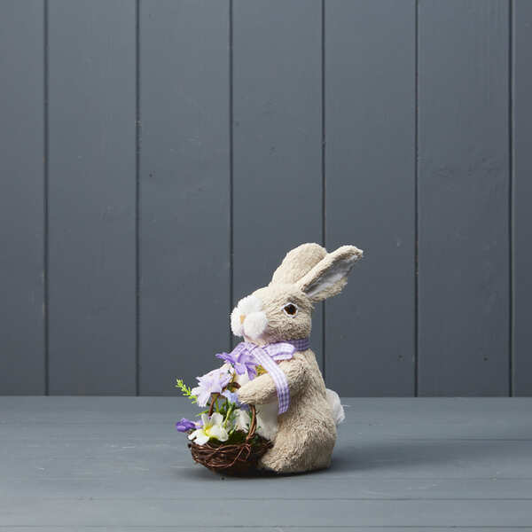 Rabbit with Purple Ribbon H17 W14 D8