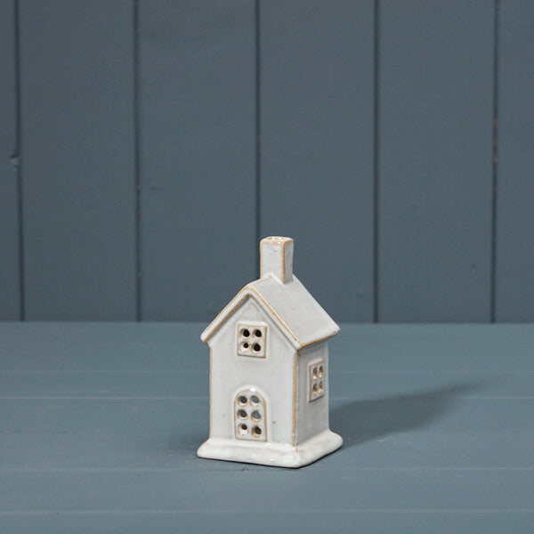 Ceramic House Tealight Holder W7xD6.5xH12.5cm
