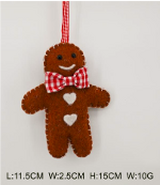 Felt Hanging Gingerbread Man