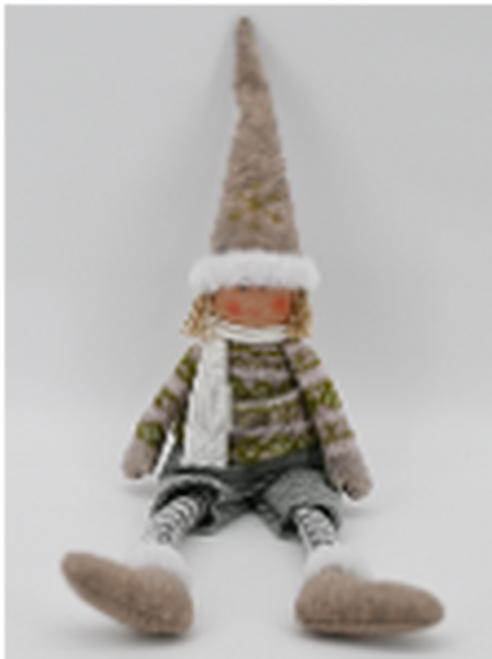 Fabric Boy in Winter Sweater Natural and Grey
