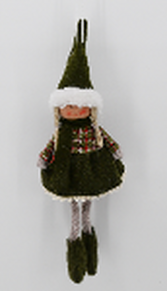 Fabric Hanging Girl in Green