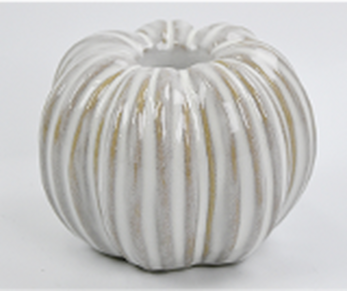 Ceramic Natural Pumpkin Candle holder