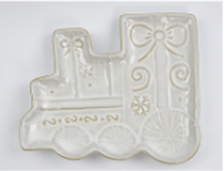 Ceramic Natural Train Plate