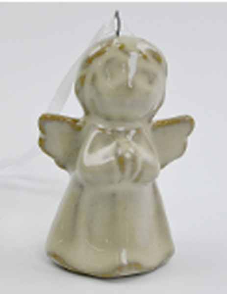 Hanging Ceramic Beige Angel