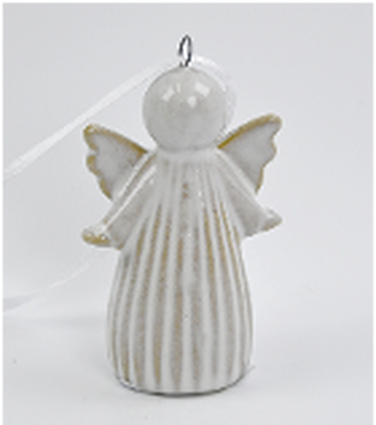 Hanging Ceramic Natural Angel