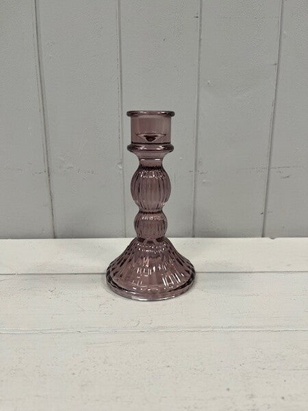 Medium Amethyst Decorative Candle Holder 8.2cm x 8.2cm x 15.4cm
