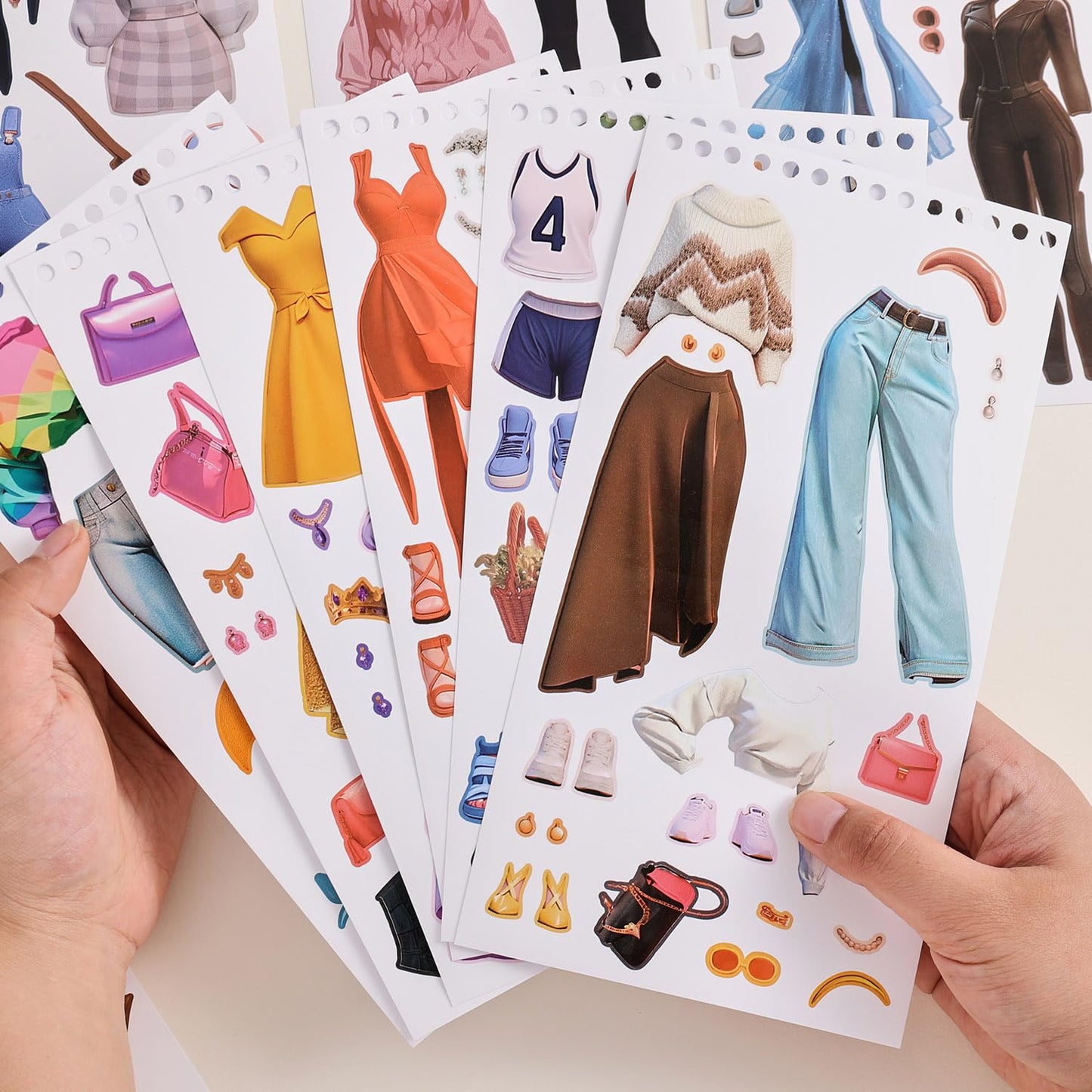 PAGEMORE 25 Sheets Dress Up Stickers for Kids – Princess Sticker Set for Creative Play & Gifts