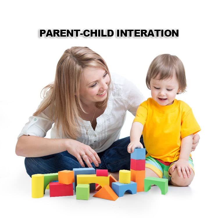 Pairez Toys Foam Blocks for Toddlers - 138-Piece Soft EVA Stacking & Learning Toy Set