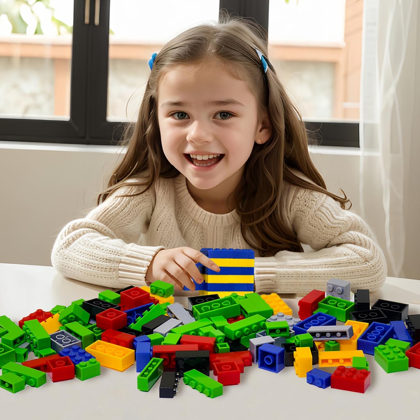 Pairez Toys 1000-Piece Building Bricks Set — Classic MOC Starter, Compatible with Major Brands