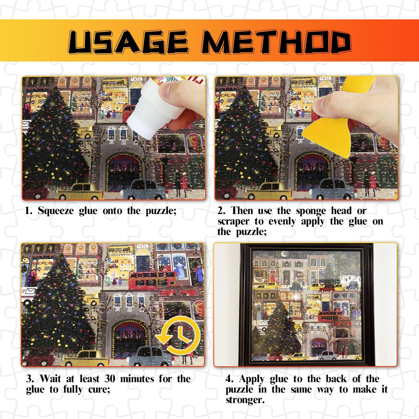 Paistely Puzzle Glue – Clear Quick-Dry PVA for 1000/3000/5000-Piece Puzzles