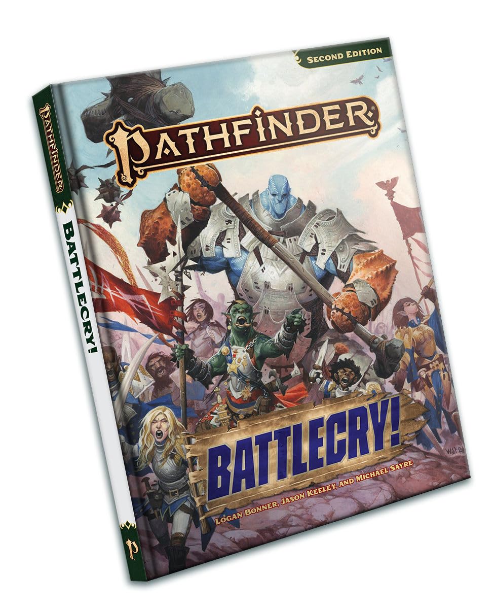 Paizo Pathfinder Battlecry! Hardcover Second Edition Remaster – War Rules & 2 New Classes