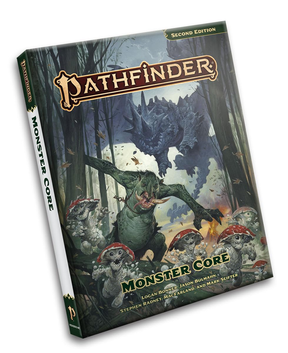 Paizo Pathfinder Monster Core Hardcover – Second Edition Remaster (376 pages, 400+ creatures)