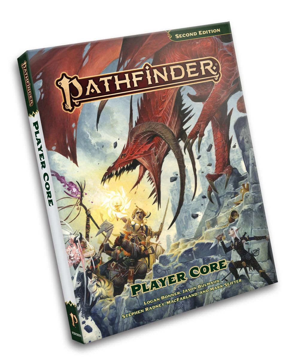Paizo Pathfinder Player Core Pocket Edition – Second Edition Remaster Softcover Rulebook for On-the-Go Play (6.7 x 8.4 inches)