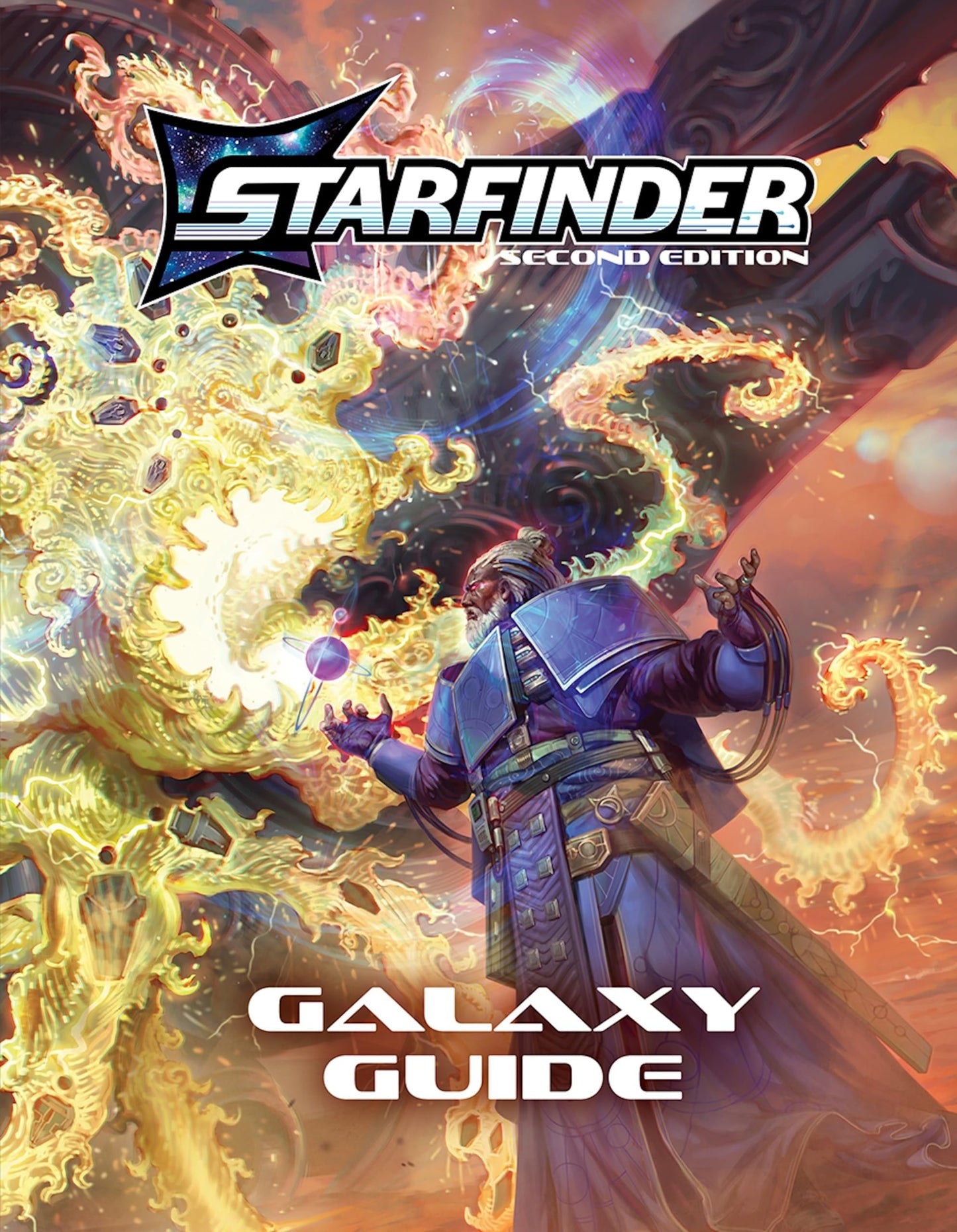 Paizo Starfinder Galaxy Guide Hardcover – Second Edition: Galaxy Map and 6 Alien Ancestries