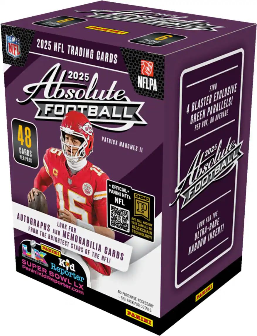 Panini Absolute Football 2025–26 Blaster Box – Retail Exclusive Parallels & Inserts | NFL Trading Cards