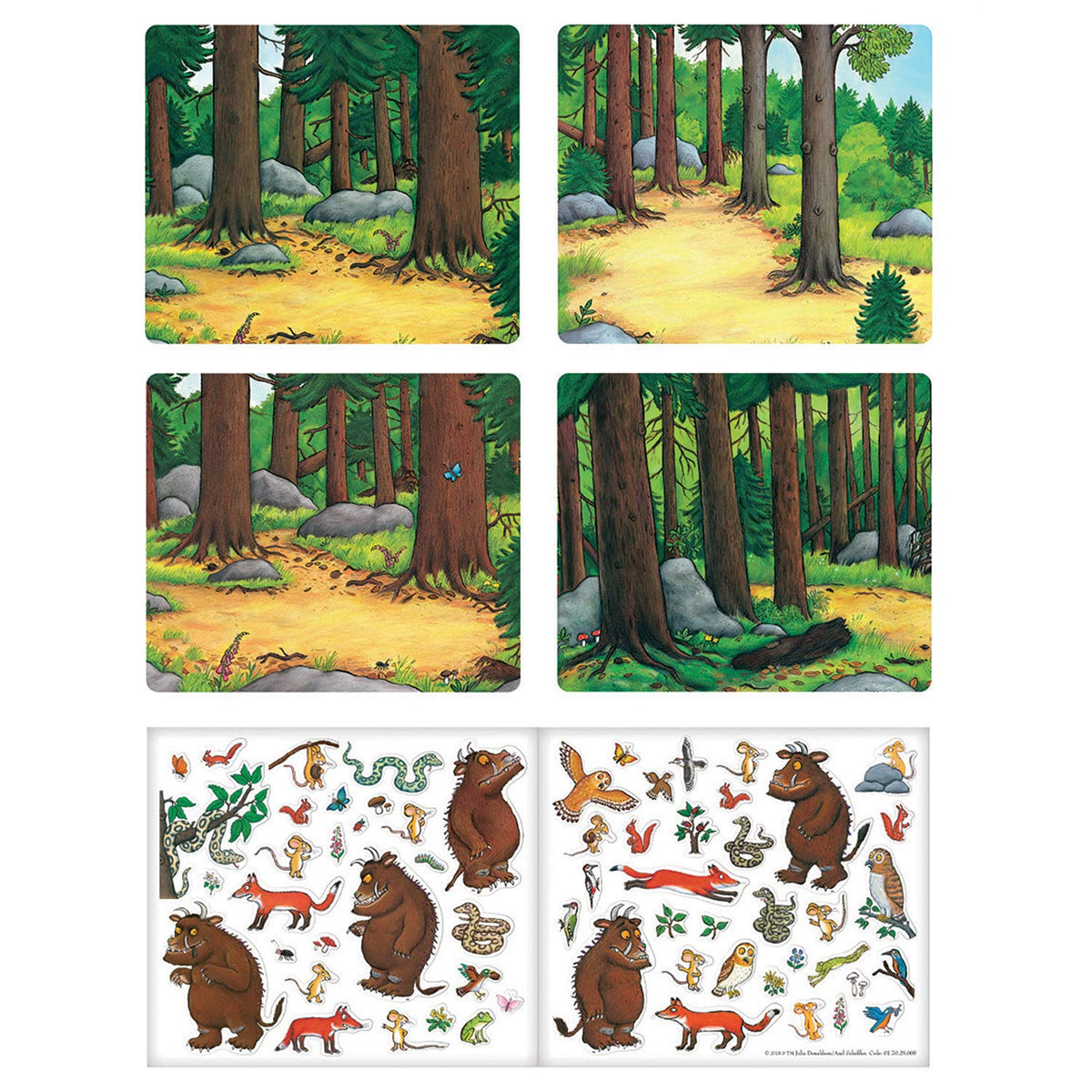 Paper Projects Gruffalo Activity Set – Six Scenes & 50+ Reusable Stickers