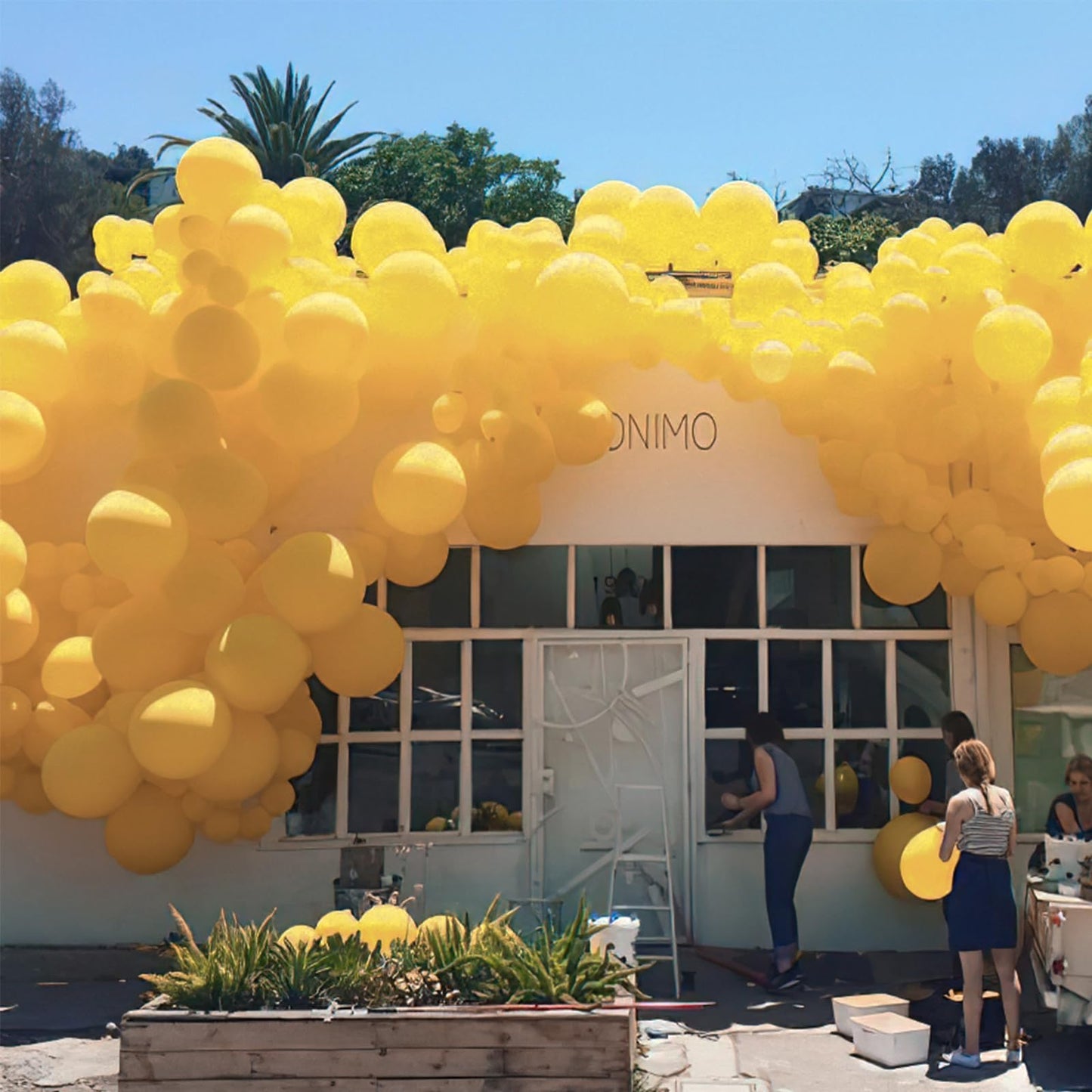 PartyWoo Mustard Yellow Balloons 120pcs – Boho Fall Arch Kit, 18/12/10/5 Inch