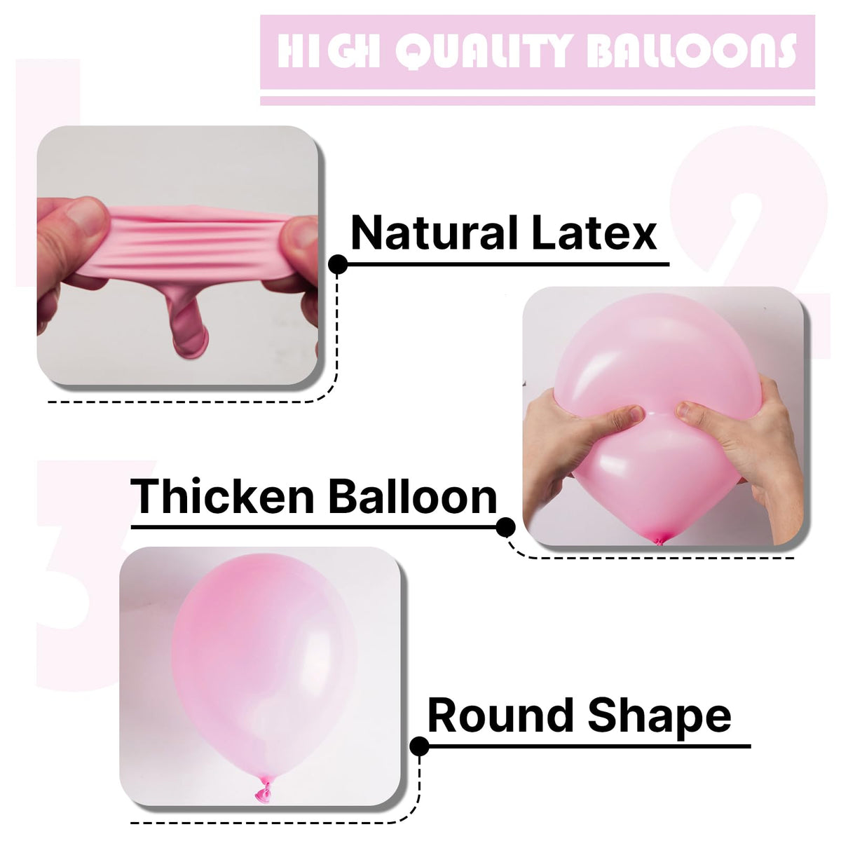 PartyWoo Light Pink Balloons 100 Pcs – Pastel Balloons for Baby Showers, Birthdays, and More