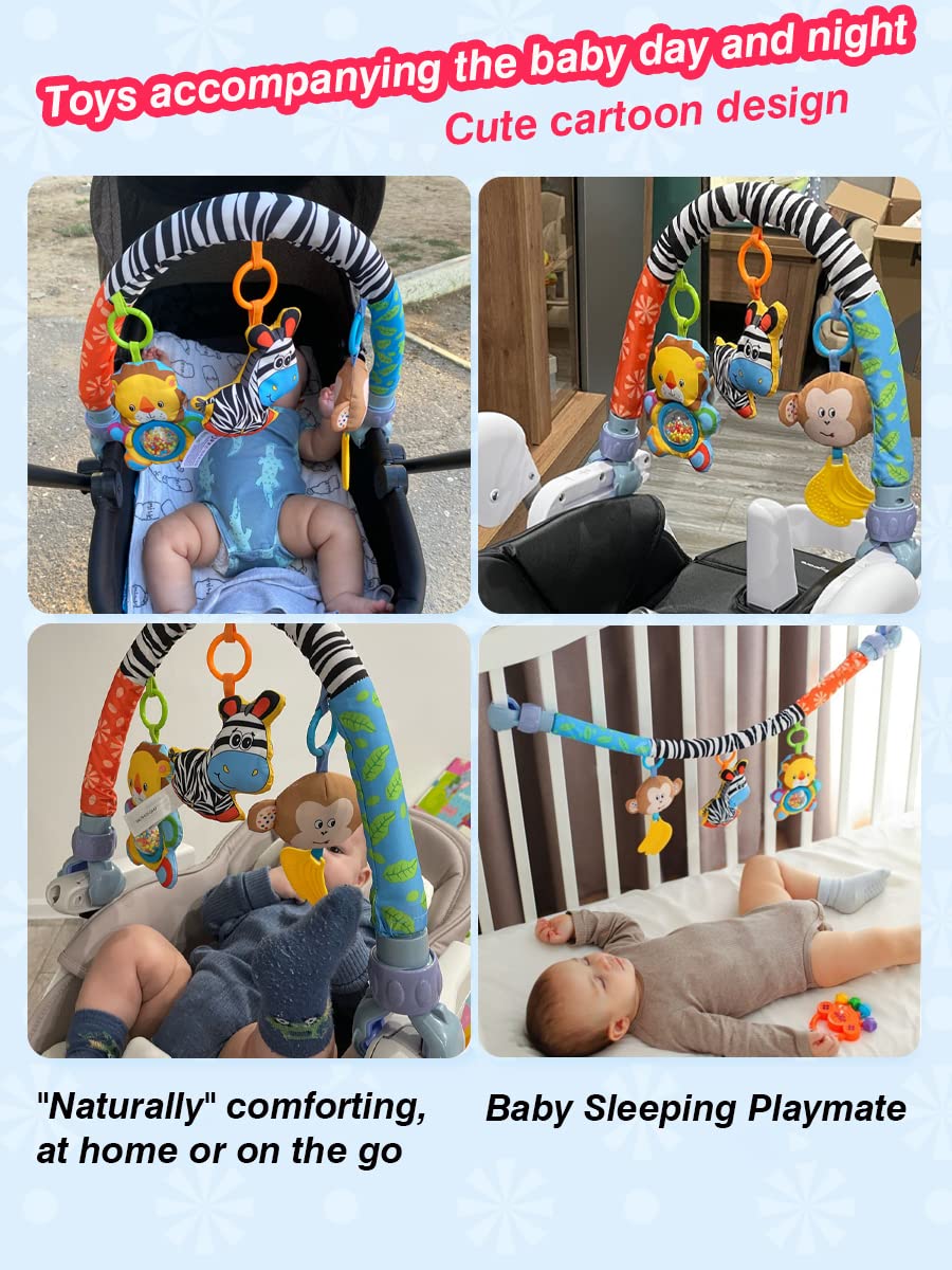 Pau1Hami1ton Baby Stroller Arch Toys & Car Seat Toys – S-19 Zebra