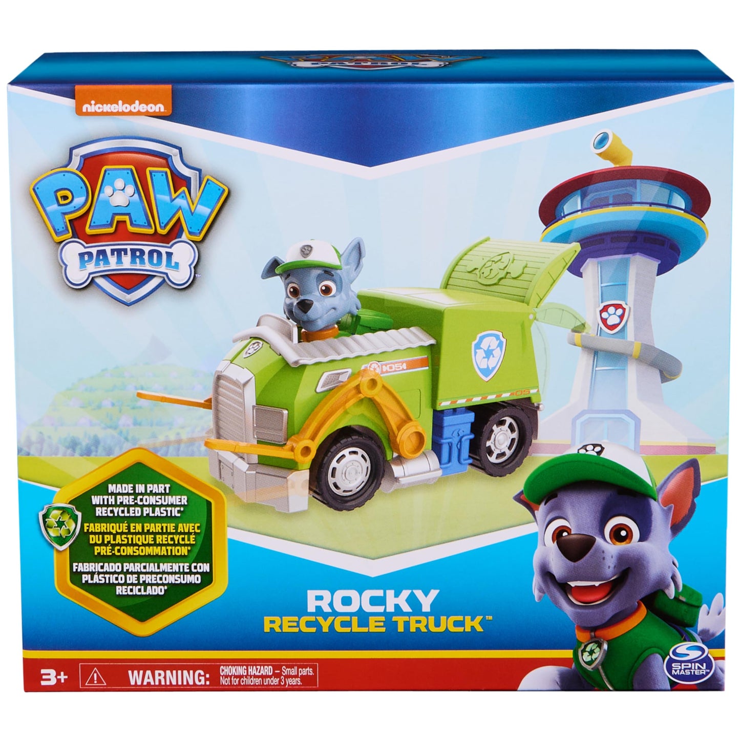 PAW Patrol Rocky's Recycle Truck – Eco-Friendly Toy with Rocky Figure | Ages 3+