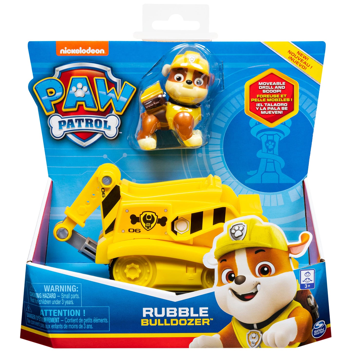 PAW Patrol Rubble’s Bulldozer Vehicle with Collectible Figure – Rescue Play for Kids 3+ | Paw Patrol