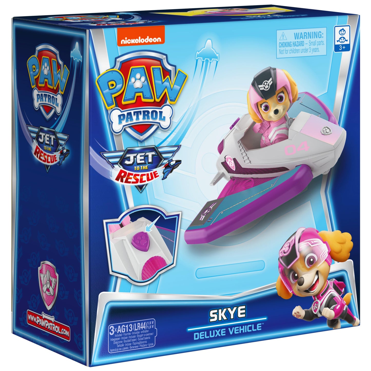 Paw Patrol Jet to the Rescue Skye Deluxe Transforming Vehicle with Lights & Sounds