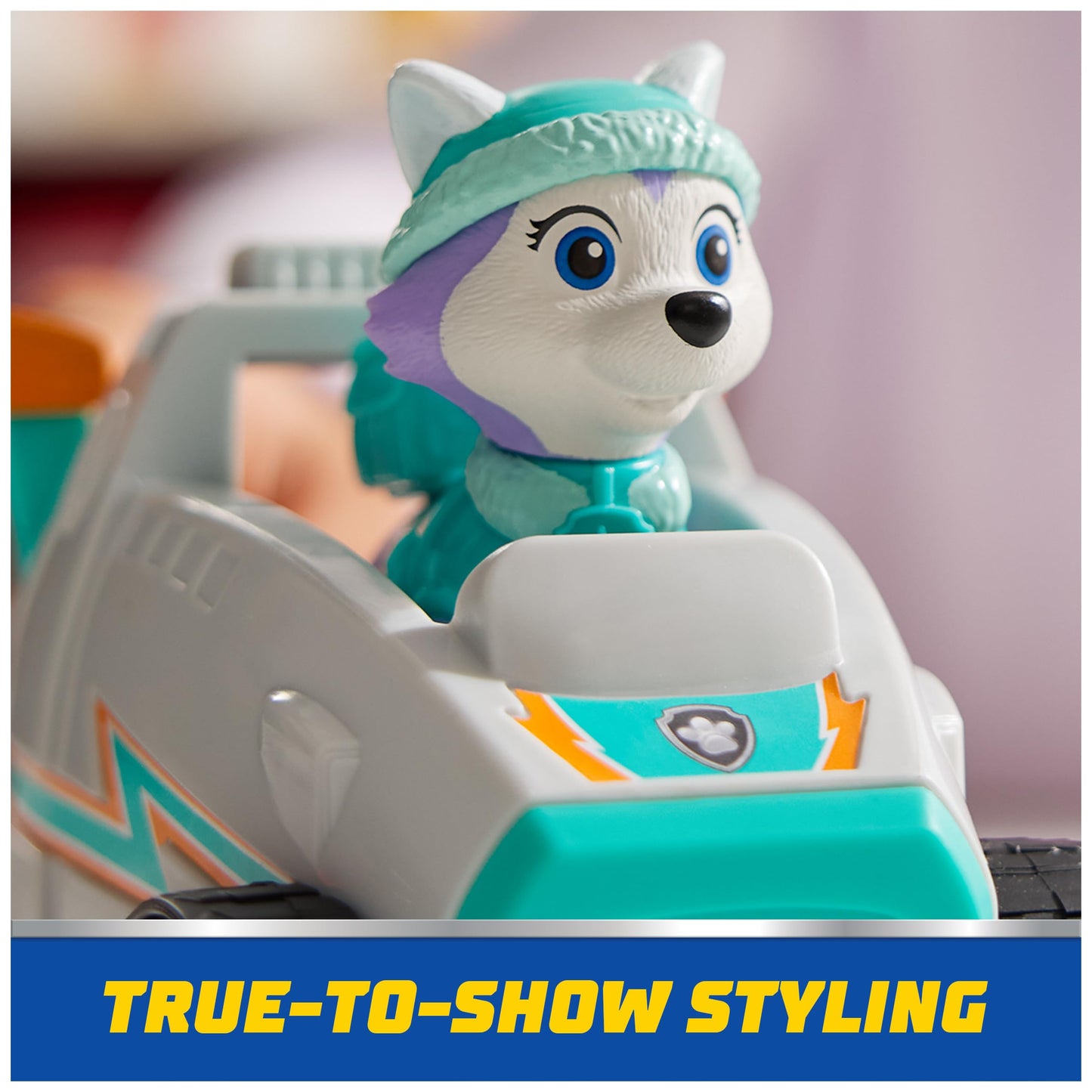 Paw Patrol Everest Snow Plow Toy Vehicle with Collectible Figure | Eco-Friendly Kids Toy 3+